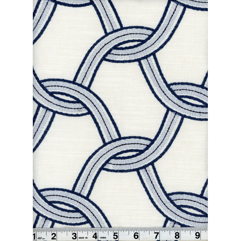 Performance 67% coton, 33% polyester similicuir, Marine