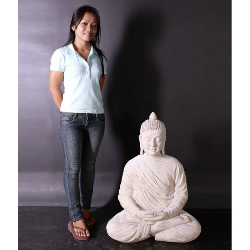 Divine Buddha Sitting Stone Style Statue