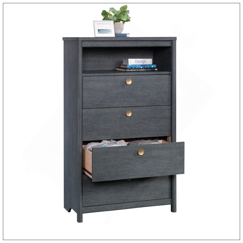 Commode, finition bleue