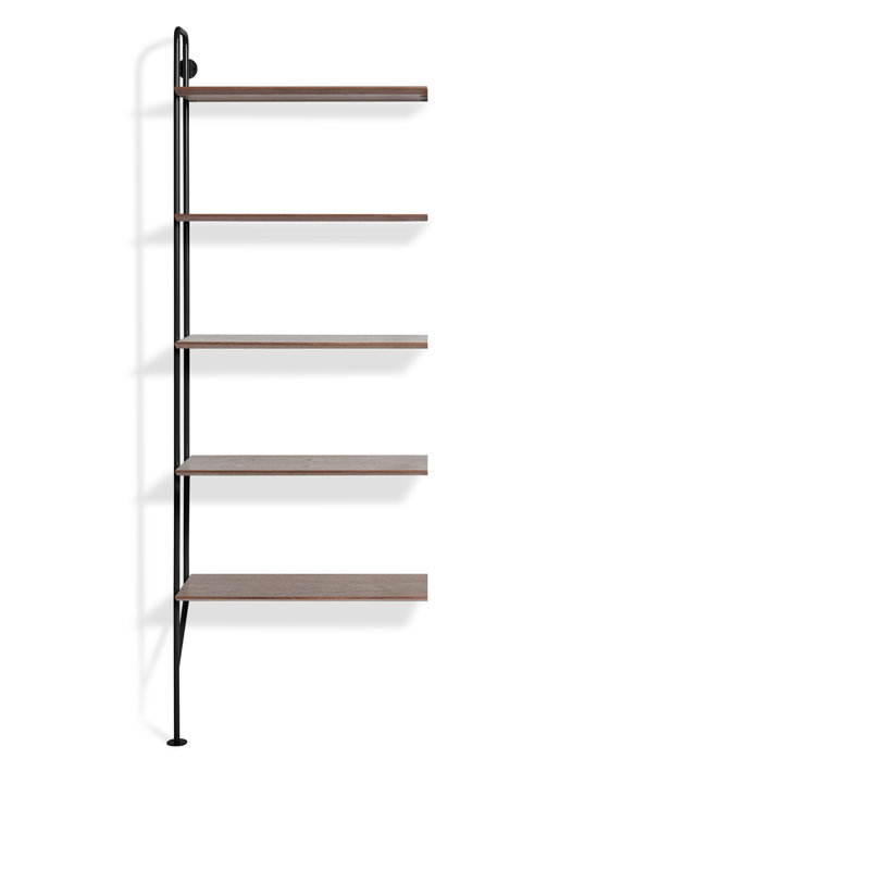 Hitch Bookcase Add-on Kit, Walnut/Black