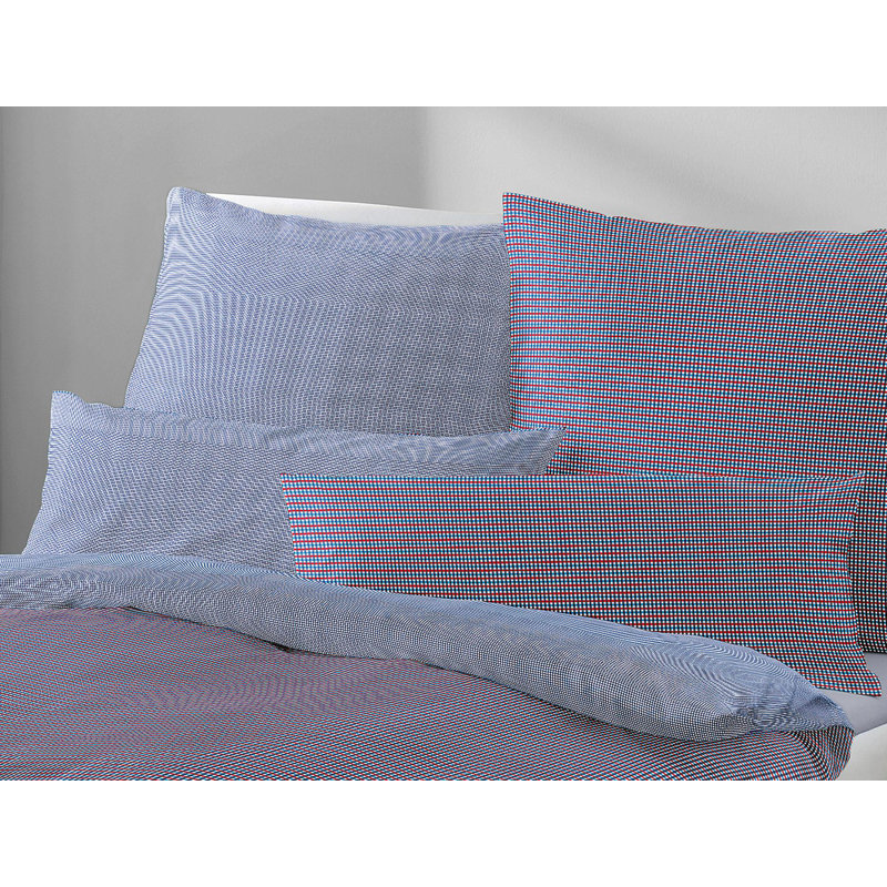 Eco Duvet Cover Set, Single - 1 Pillowcase (80 x 80 cm), Blue