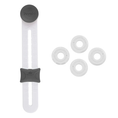 Tovolo Precision Pie Crust Fluted Pastry Cutter Wheel, Charcoal