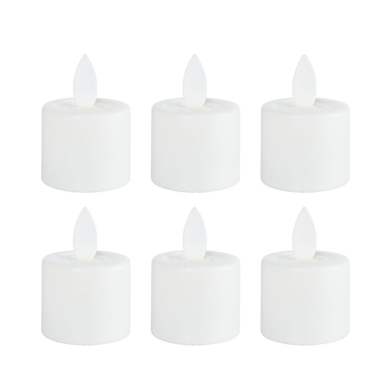 6 Piece Unscented Candle Set