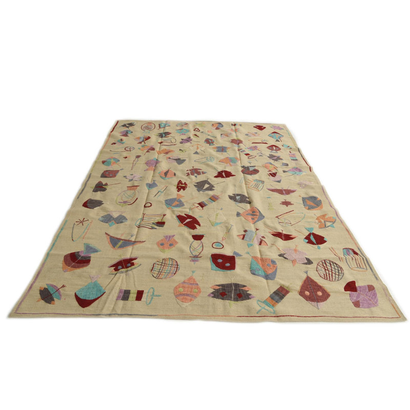 Tapis ivoire 7 x 7 po Perry