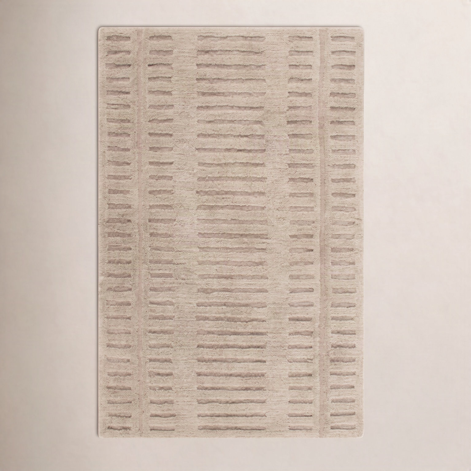 Finlea Machine Washable Hand-Tufted Striped Rug, Rectangle 3' x 5'