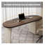 Bureau ovale avec tiroir escamotable-1533393916