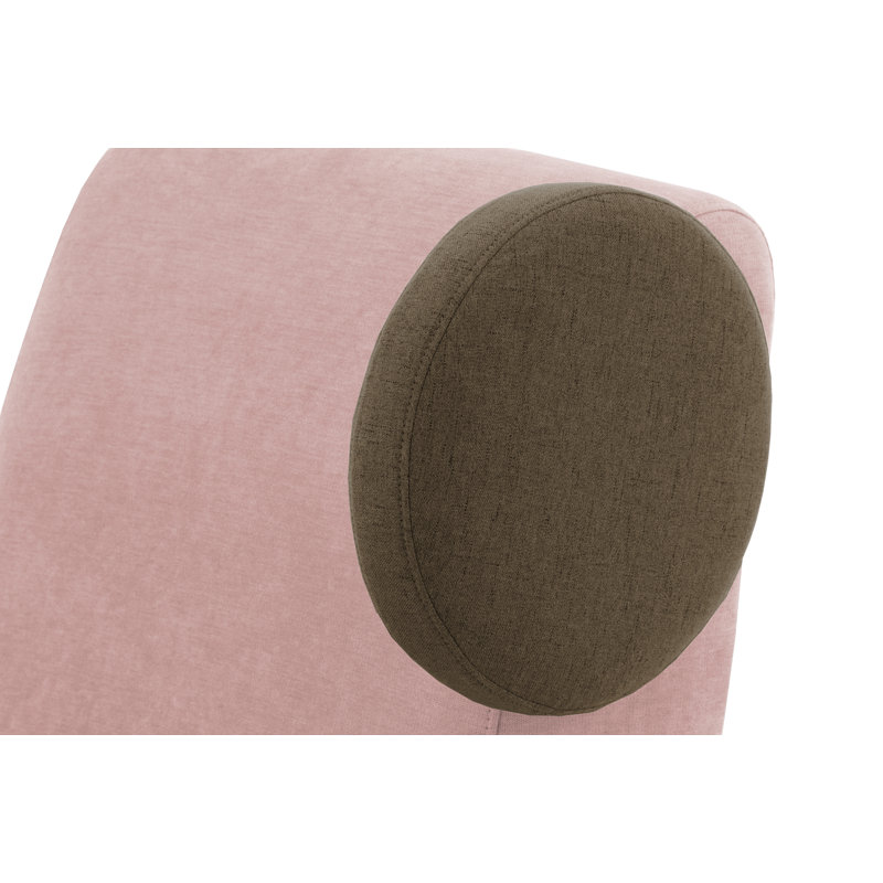 Barlow Upholstered Armchair, Brown/Pink