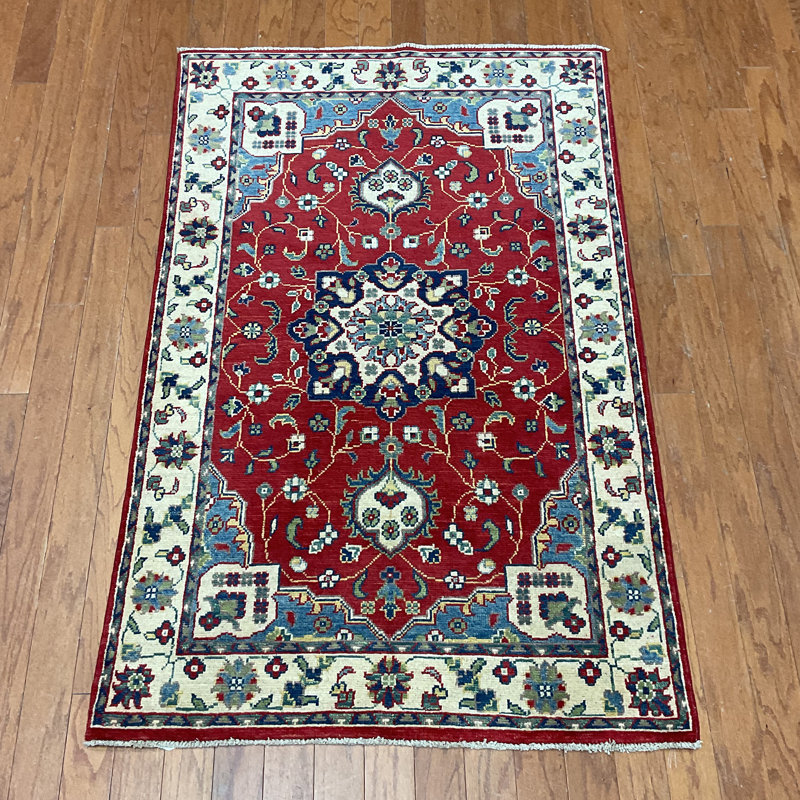  Handmade Kazak Wool Rug