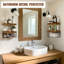 Ensemble de 4 tablettes flottantes murales en bois rustique
