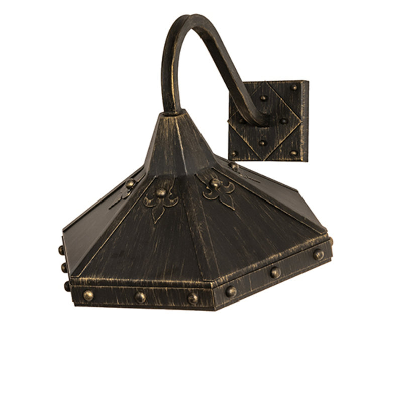 Mystic 1 - Light Armed Sconce, Gold Flemish