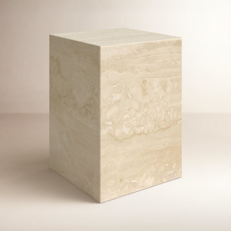 Table de bout moderne Enez, Beige