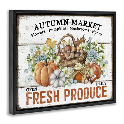 Fresh Fall Produce Canvas Wall Art by Creatif Belle