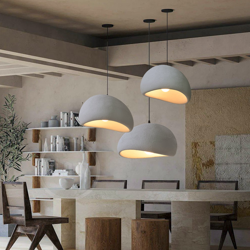 Prim 1 - Light Gray Single Pendant, 84" H x 23.62" W x 17.71" D