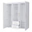 Armoire blanche 2 portes tout-en-un