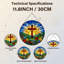 Vitrail 12 "H Sunrise Cross-686668768