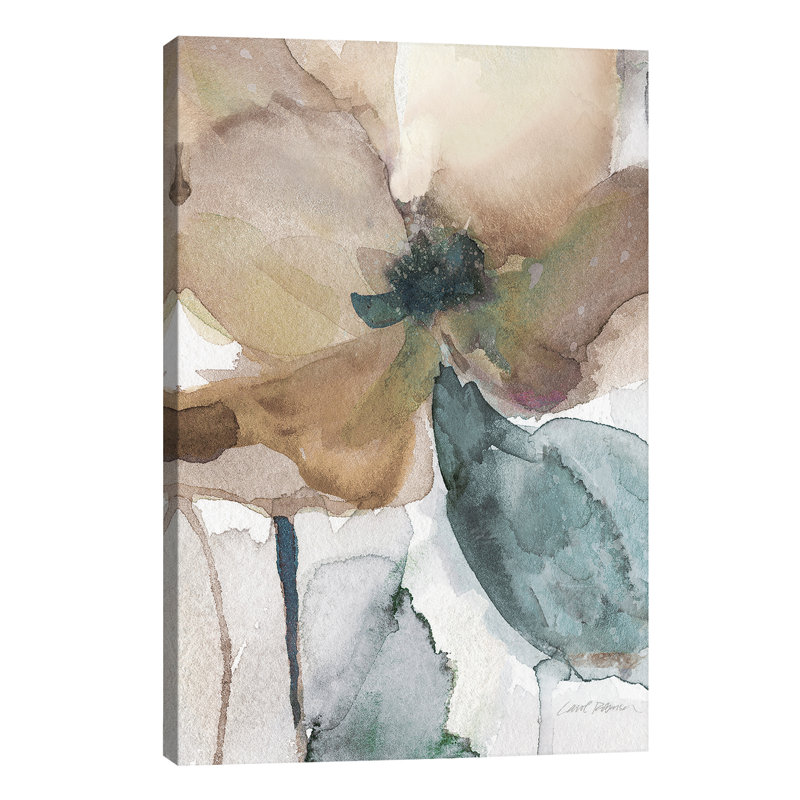 Poppy I by Carol Robinson - Painting on Canvas, 20.32 cm H x 30.48 cm W, No Frame