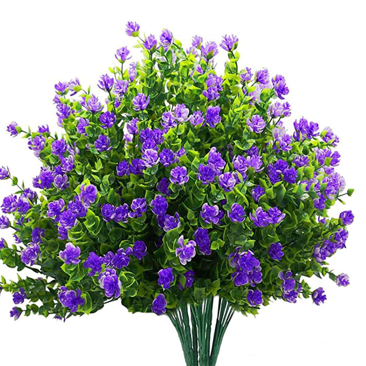 4 Bushes Lavender Lilac Silk Daisy Artificial Flowers, DIY Flower