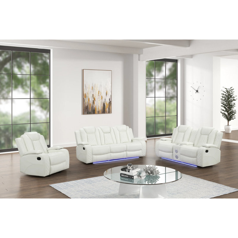 Ensemble de salon inclinable 3 pièces Luz