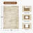 6'X9' Washable Neutral Vintage Distressed Aesthetic Area Rug Beige-126451358
