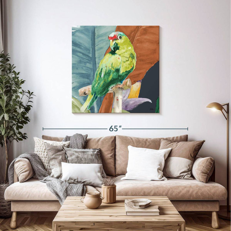 Brampt, perroquet tropical, H 39 po x l 39 po