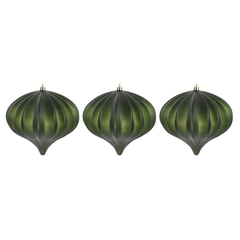 Ornement de Noël 5,7 po UV, Vert mousse mat