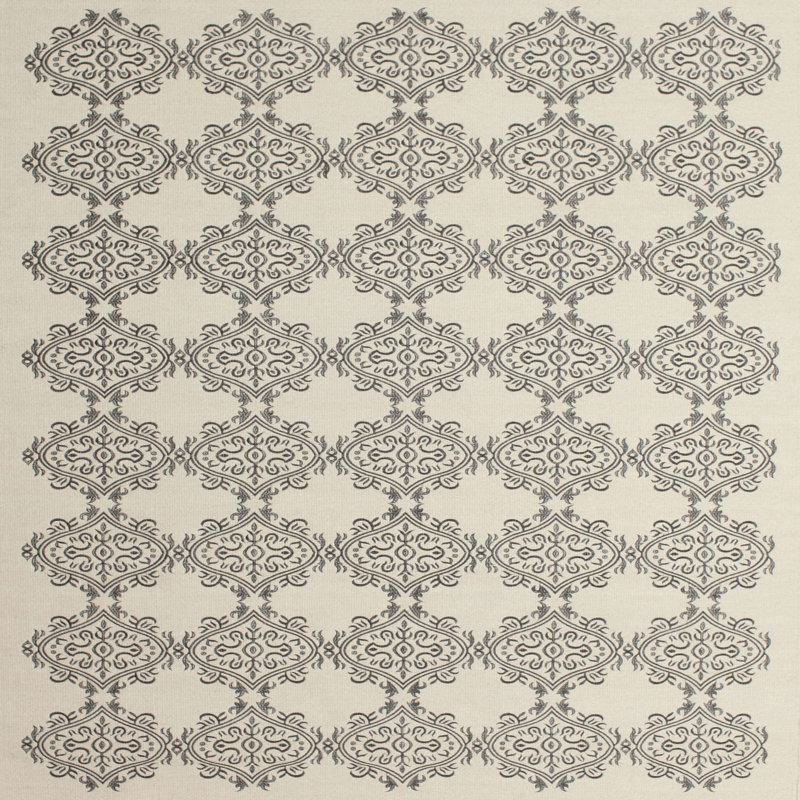 Tapis gris zone contemporaine, Carré 5 pi