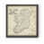 Toile avec cadre gris