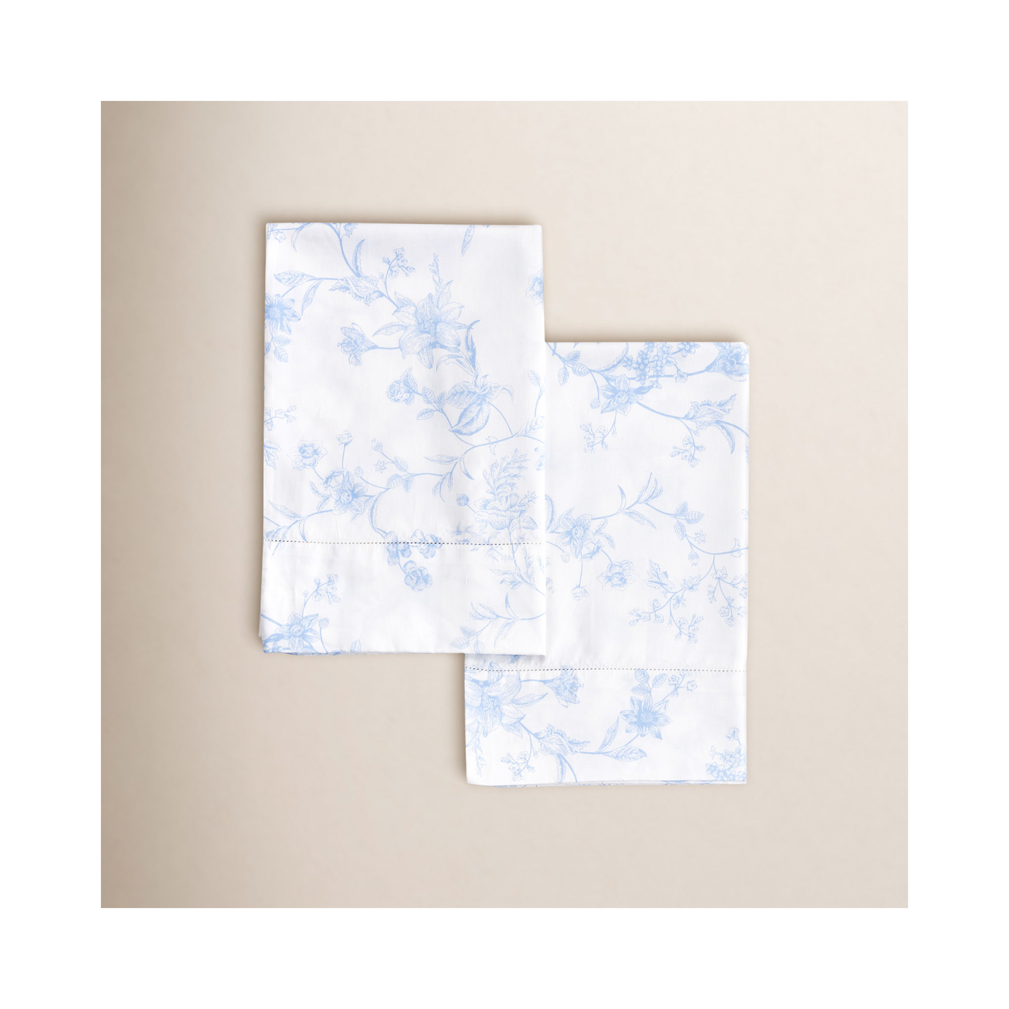 Barbet Sateen - Set of 2, Light Blue