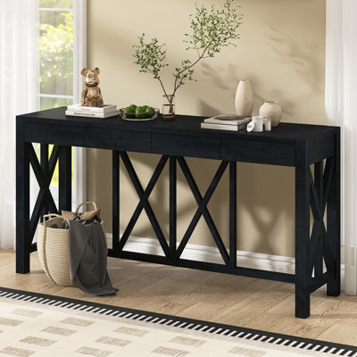 Console moderne 60,1 "avec 4 tiroirs