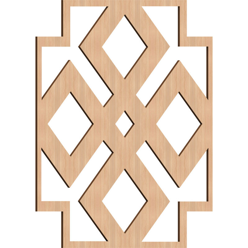 Panneau mural 3D 23,375 "x 23,375", Hickory
