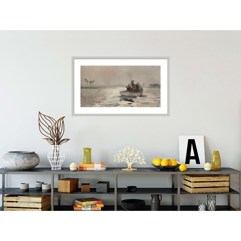 Bass Bass - Florida par Winslow Homer - Impression sur toile, 25,17 po H x 41,5 po L