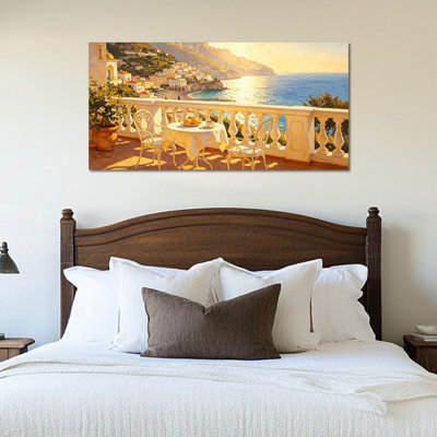 Impression sur toile de la côte d'Amalfi par Timuba