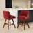 Rolland Counter Height Swivel Barstools, 26'' H Seat Height Upholstered Bar Stools Set of 2-1231659715