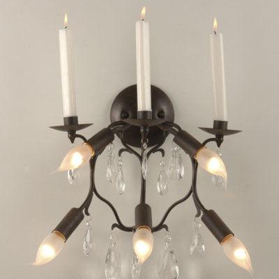Autry Candle Wall Light