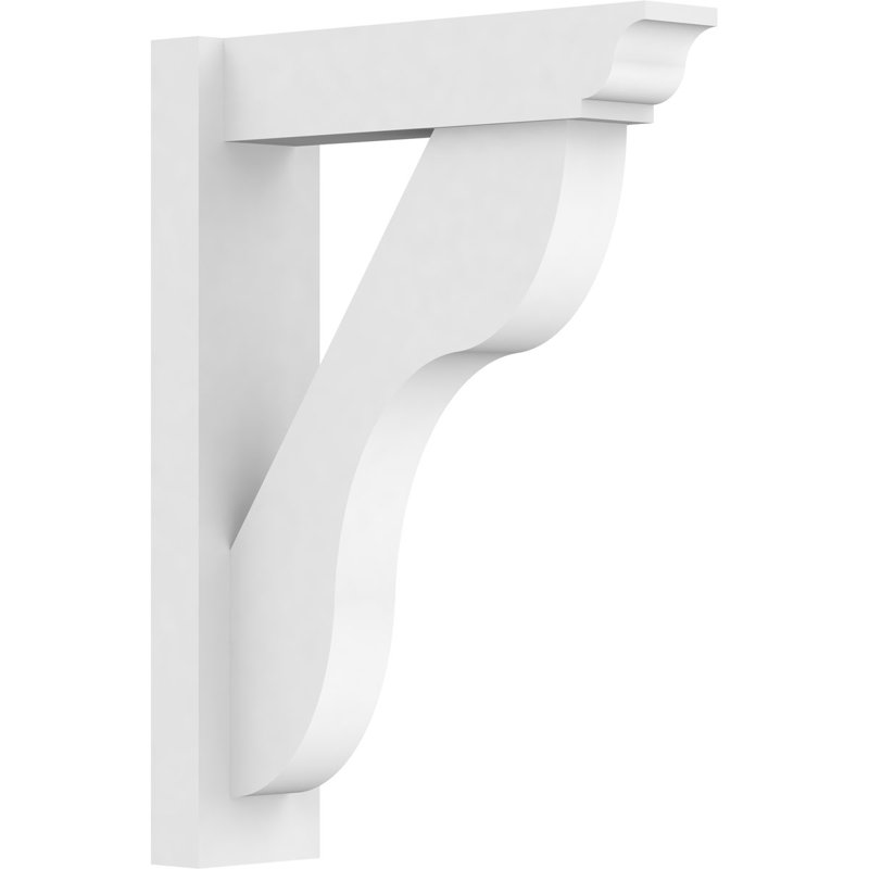 Persienne en PVC de qualité architecturale avec extrémités traditionnelles Carmel, H 24 po x P 18 po, L 5 po