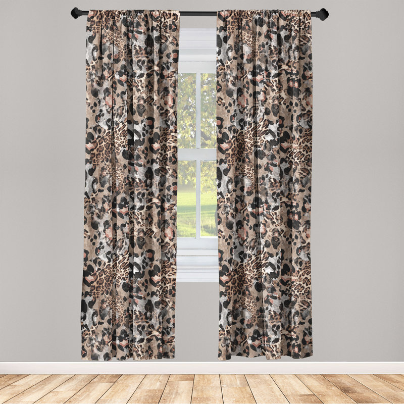 Semi Sheer Curtain Pair, 63" W x 56" L