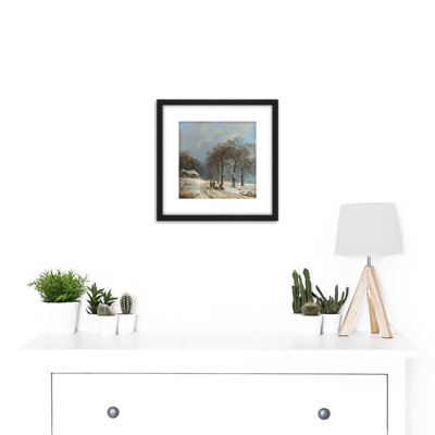 Koekkoek Winter Landscape - Single Picture Frame Painting