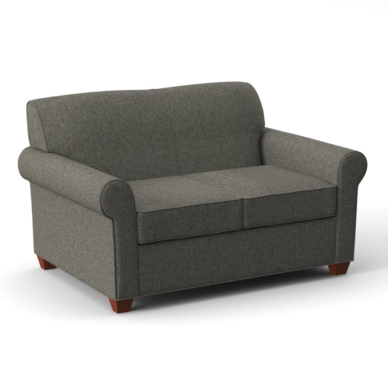 Finn 59" Rolled Arm Loveseat, BM Cherry, Dorset Ash