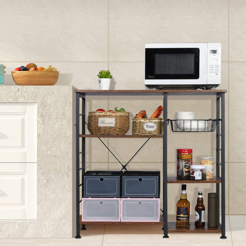 Étagère de boulanger standard 5 niveaux avec compatibilité micro-ondes Bevan