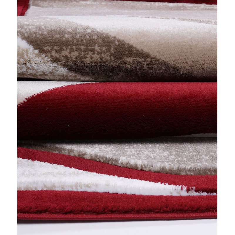 Annaleah - Tapis turc - ROUGE, Rectangle 6 pi 6 po x 9 pi 5 po