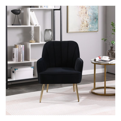 Fauteuil en sherpa de style moderne Mid-Century