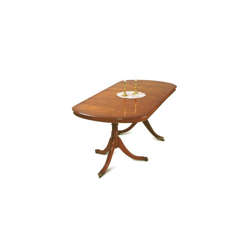 Tarporley Oval Solid Wood Dining Table, Mellow Mahogany