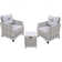 Alseepa 2 - Person Patio Conversation Sets with Cushions