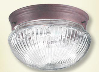Lujan Glass Flush Mount, 5" H x 7.5" W, White
