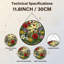 Panneau de vitrail 12 "H Roses Birds-439286639