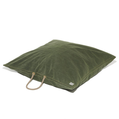  Dog Bed, Olive Waxed Canvas-Medium