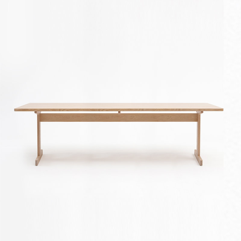 KufenKarl Solid Wood Dining Table, 29" H x 95" L x 32.75" D, Oak Nature