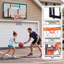 Panier de basketball mural 44 po avec panneau en PC incassable et rebord en acier
