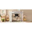 Grain de bois blanc, grand lit mezzanine, bureau, garde-robe, rangement, espace, espace privé, optimisation intégrée en métal, pièce