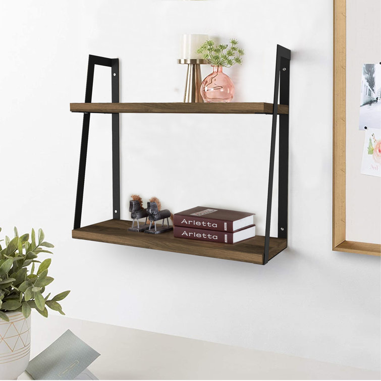 Halter 3 Piece Floating Shelf with Reclaimed Wood